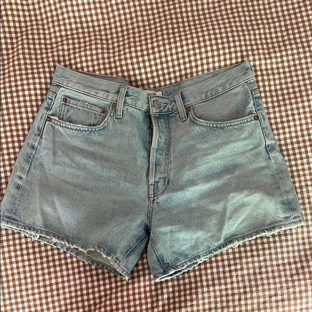 Agolde Classic Blue Denim Women's Shorts